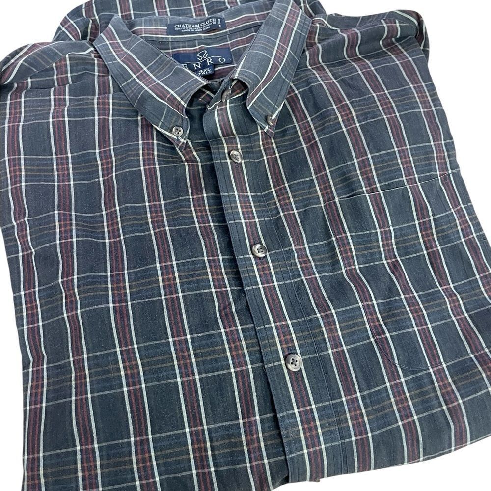 Great Northwest Clothing Company Gray and Red Plaid Shirt size 4XLT